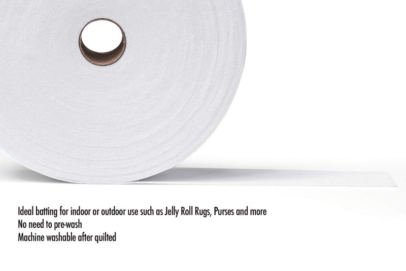 Zipcase On-A-Roll Upholstery Needle-Punched Cotton Batting for Jelly Roll Rugs, Purses, 2-1/4 inches by 50 Yards - Image 4